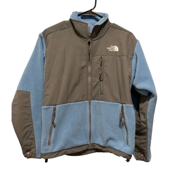 The North Face Womens Small Blue/Gray Fleece Jacket With Full Zip & Pockets - Picture 1 of 7